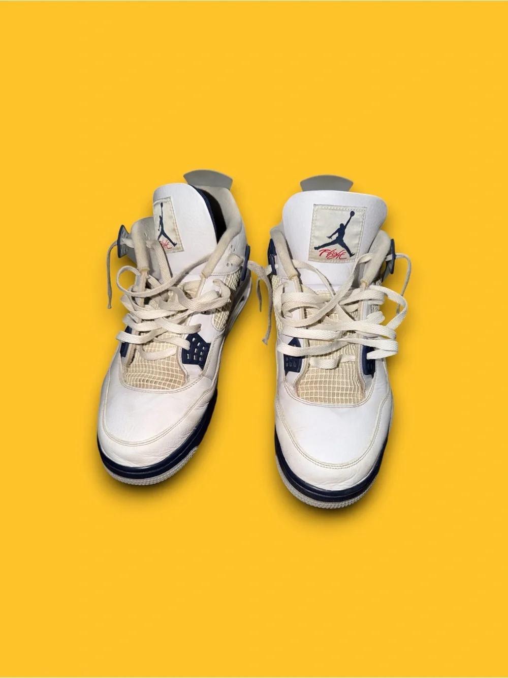 Nike Air Jordan 4 Retro Midnight Navy Size 15 White DH6927-140